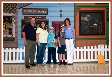 Brendan with proud parents Tom and Patricia, and Mikie with proud mom Sheri