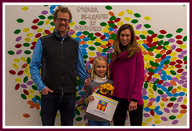 Clara Troutman with proud parents Scott and Melissa
