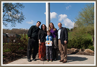 Jen and Tom Straw with Clay and his parents Laura and Karl