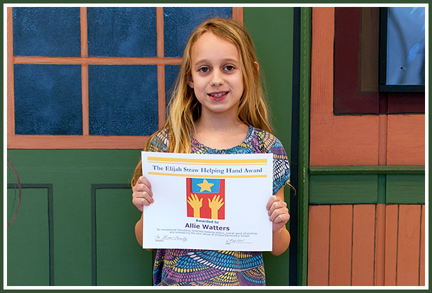 Allie Watters: Recipient of the 10th Elijah Straw Helping Hand Award