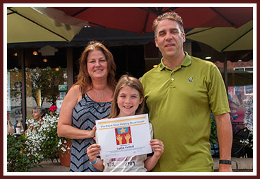 Lydia with proud parents Sarah & Duane.