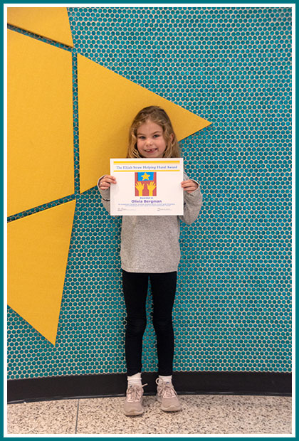 Olivia Bergman: Recipient of the 26th Elijah Straw Helping Hand Award